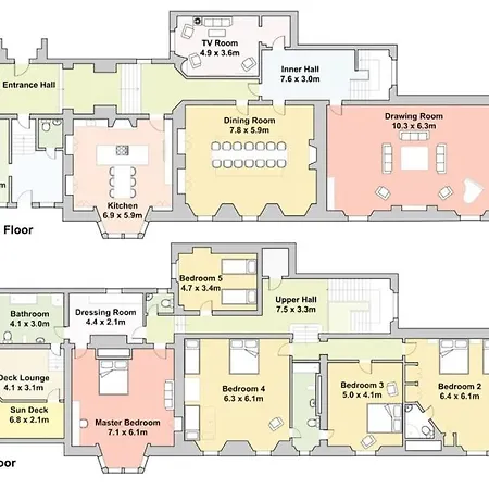 Дом отдыха Family Friendly, Big Beautiful 17th Century House Ханманби